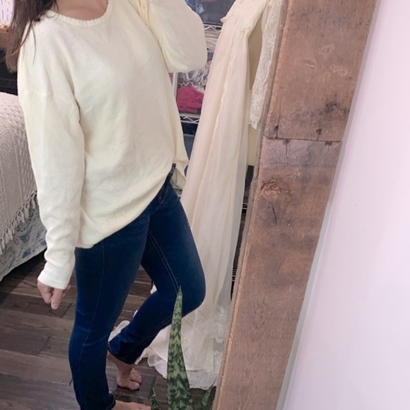 Vintage waffle knit top size one size fits most - Picture 3 of 6